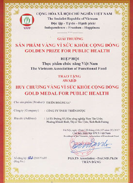 SẢN PHẨM VÌ SỨC KHỎE CỘNG ĐỒNG - THIÊN HOÀNG SA