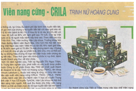 Viên nang cứng – Crila Trinh nữ hoàng cung