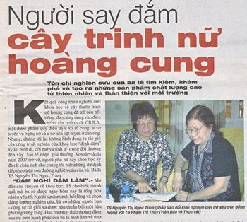 Người mang Trinh nữ hoàng cung đến với đời chữa bệnh