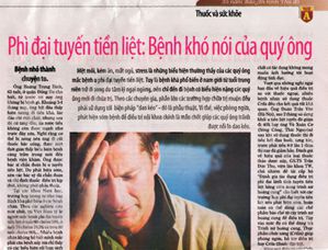 Phì đại tuyến tiền liệt: Bệnh khó nói của quý ông